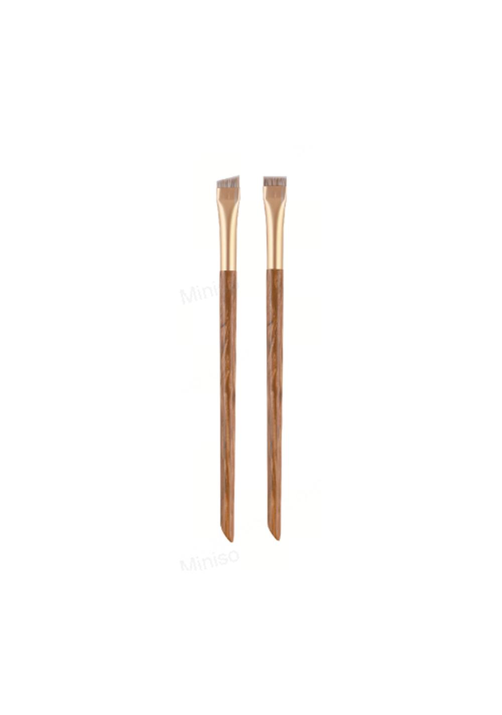 Set Brochas de Maquillaje para Ojos Cejas 2 Piezas Miniso