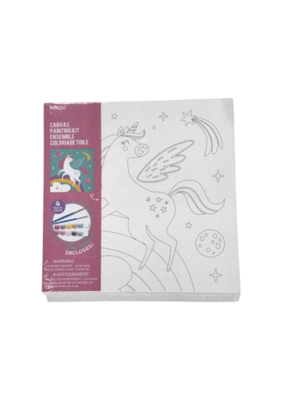 Set para Colorear Cuadro con Marco Unicornio Miniso