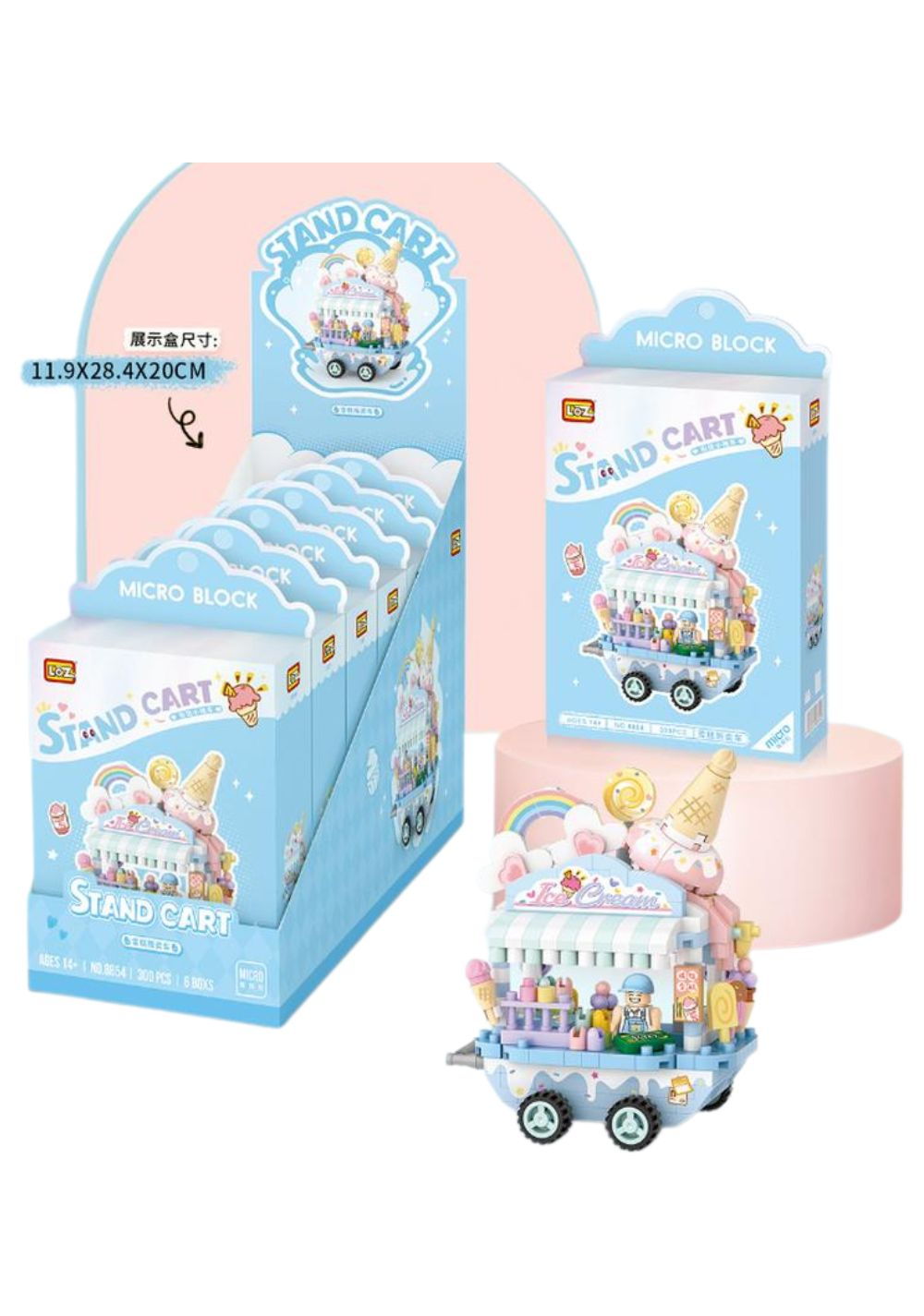 Set de Construcción Carritos de Helado Streetscape Miniso