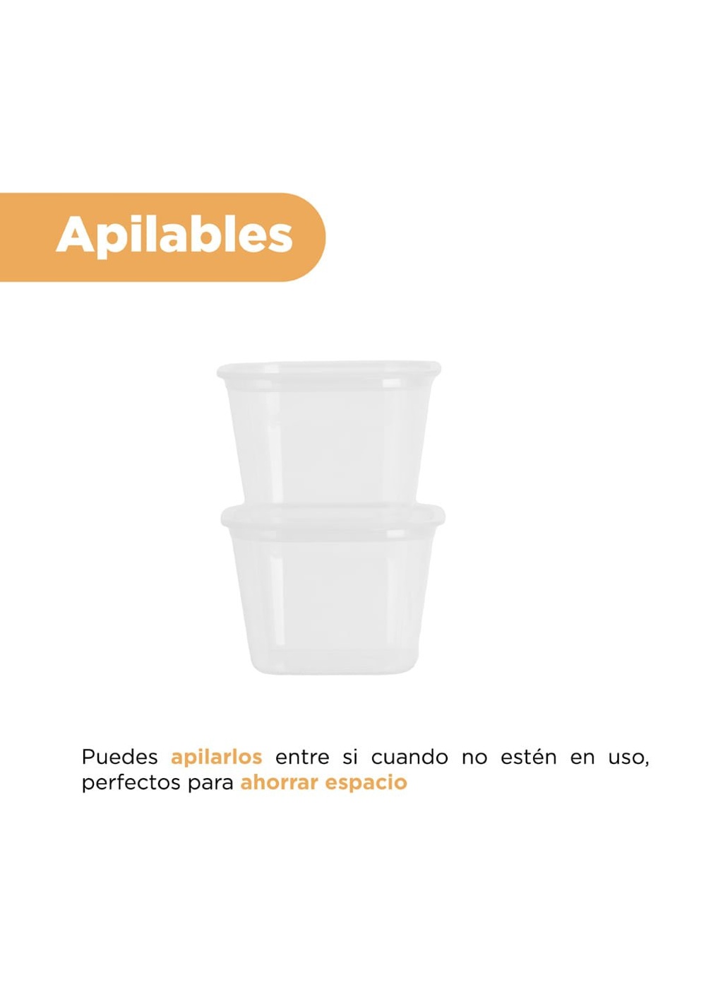 Set Contenedores para Alimentos 900 Ml 2 Piezas Miniso Unisex - Vista 4