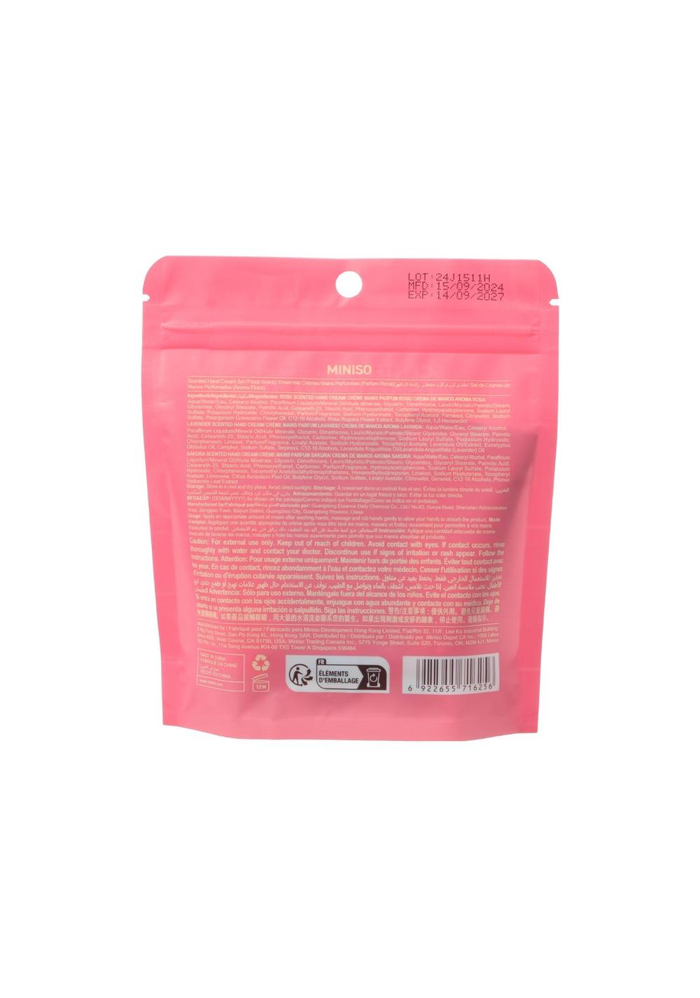 Set Cremas para Manos 20 Gr Florales 3 Piezas Miniso Unisex - Vista 3