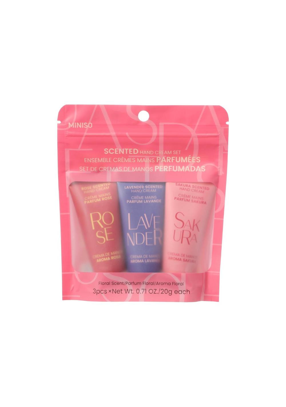 Set Cremas para Manos 20 Gr Florales 3 Piezas Miniso