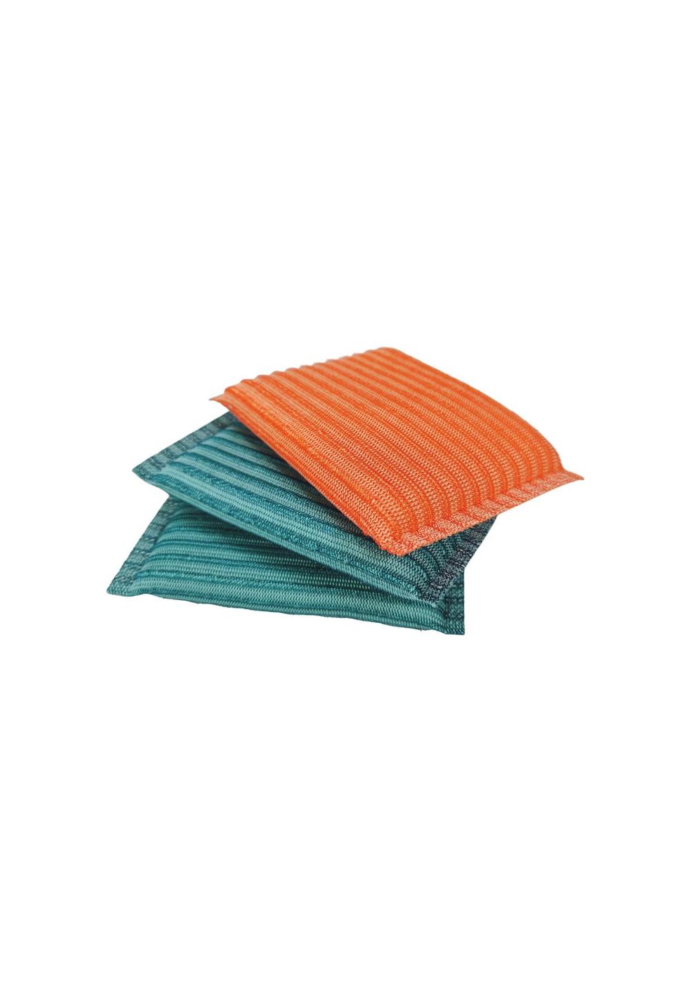 Set Esponjas de Limpieza de Colores Rayas 3 Unidades Miniso