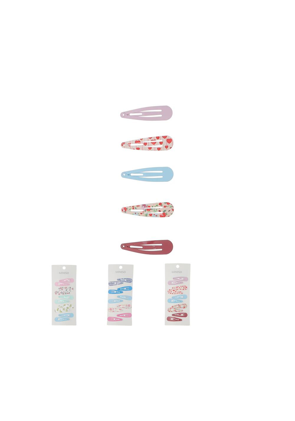 Set de Ganchos de Cabello a Presión 8 Piezas Miniso