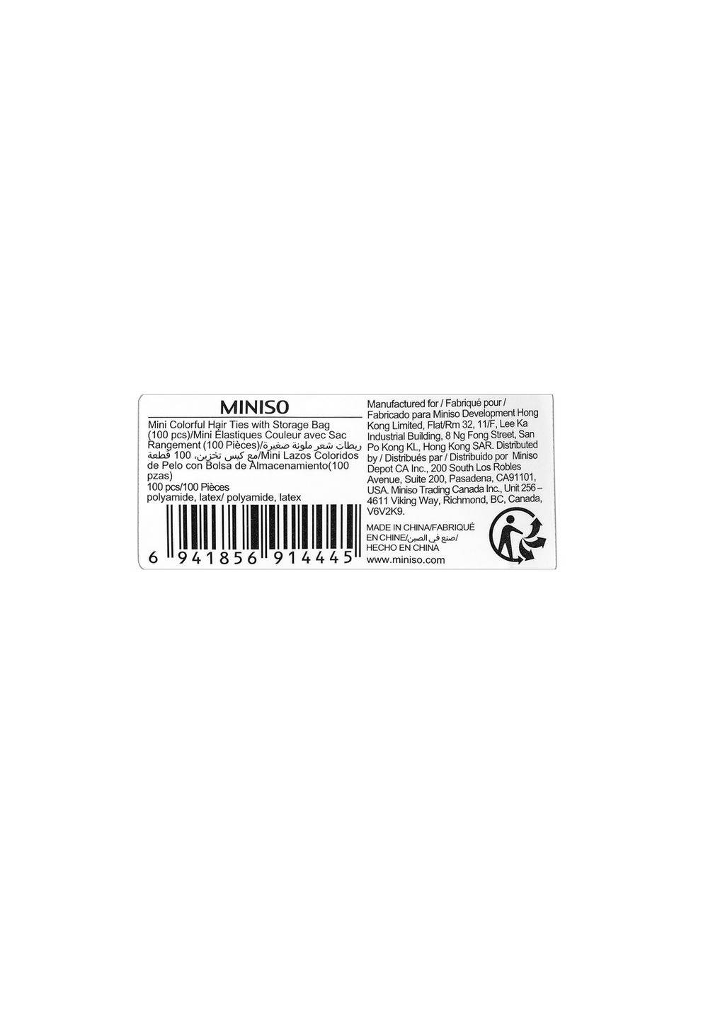 Set Ligas para Cabello Mini Textiles Miniso para Mujer - Vista 4