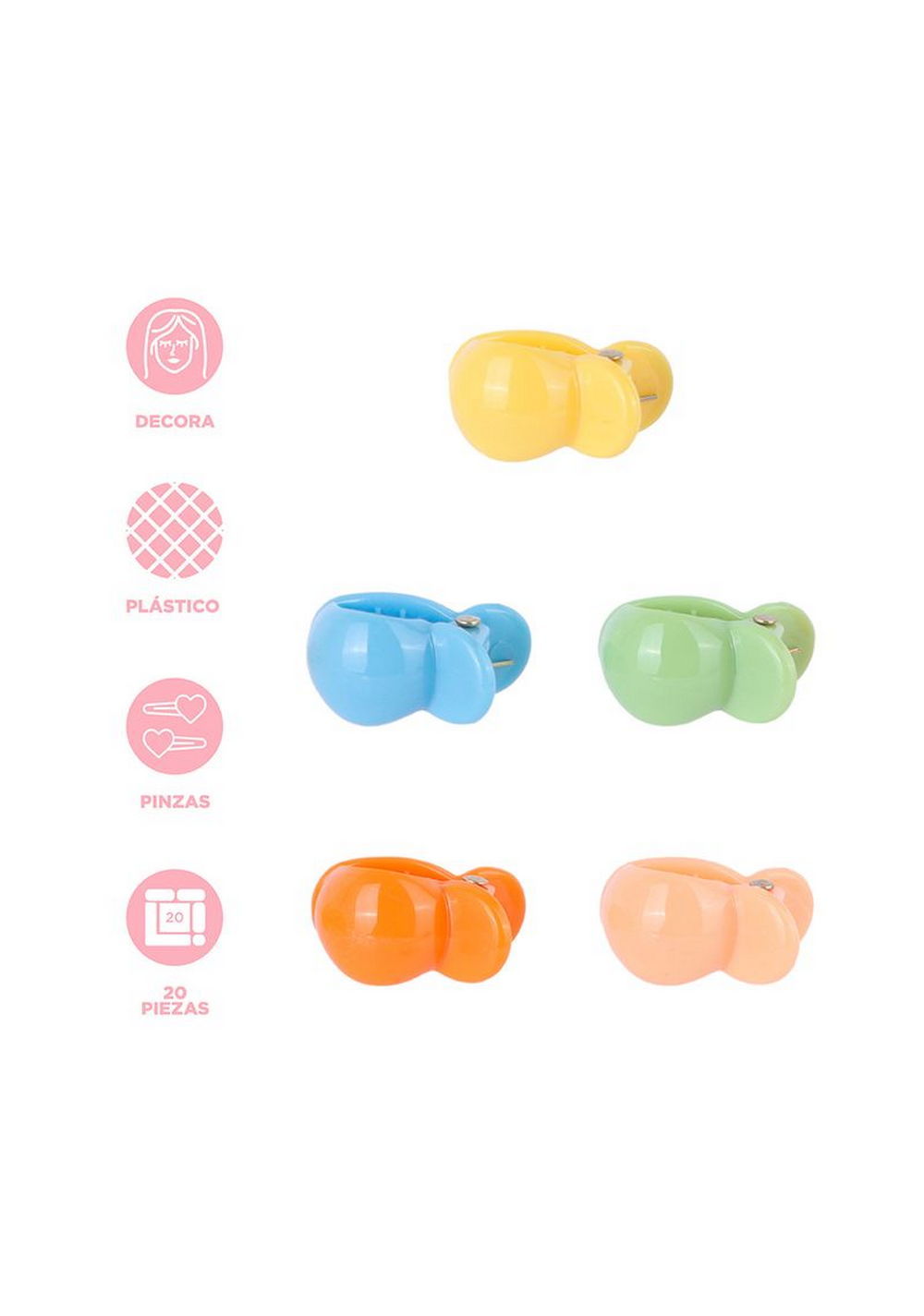 Set de Mini Gancho para el Cabello Miniso para Mujer - Vista 4
