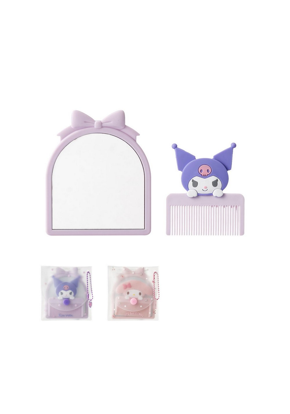Set de Mini Peine y Espejo (2 Modelos) Miniso