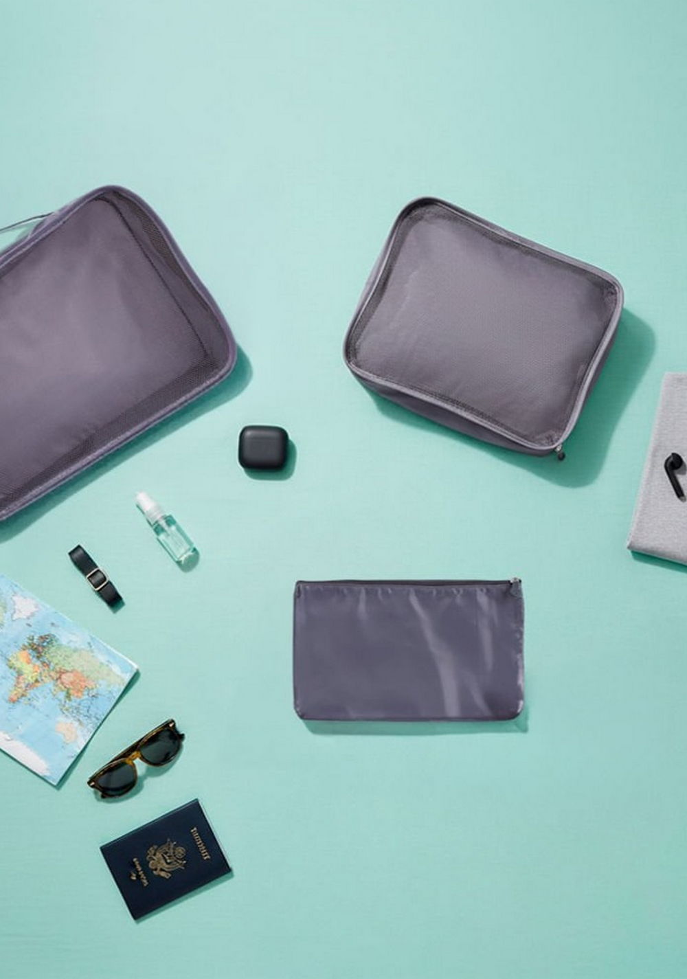Set de Neceseres Premium Textil Travel 6 Piezas Miniso para Mujer - Vista 3