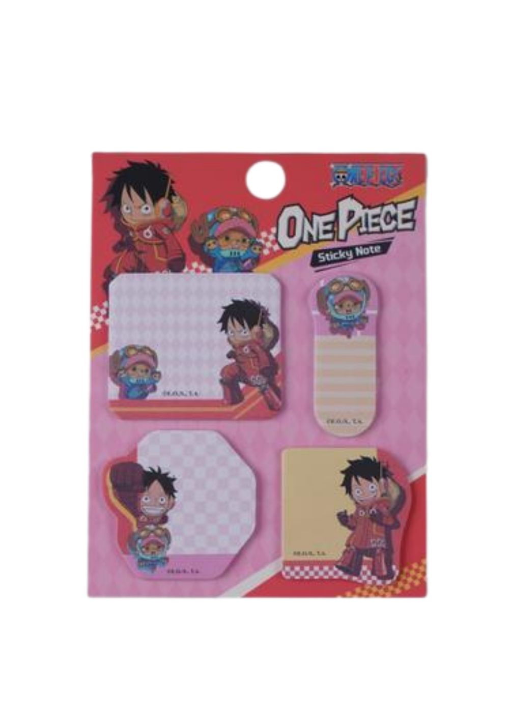Set de Notas Adhesivas Luffy y Chopper One Piece Miniso