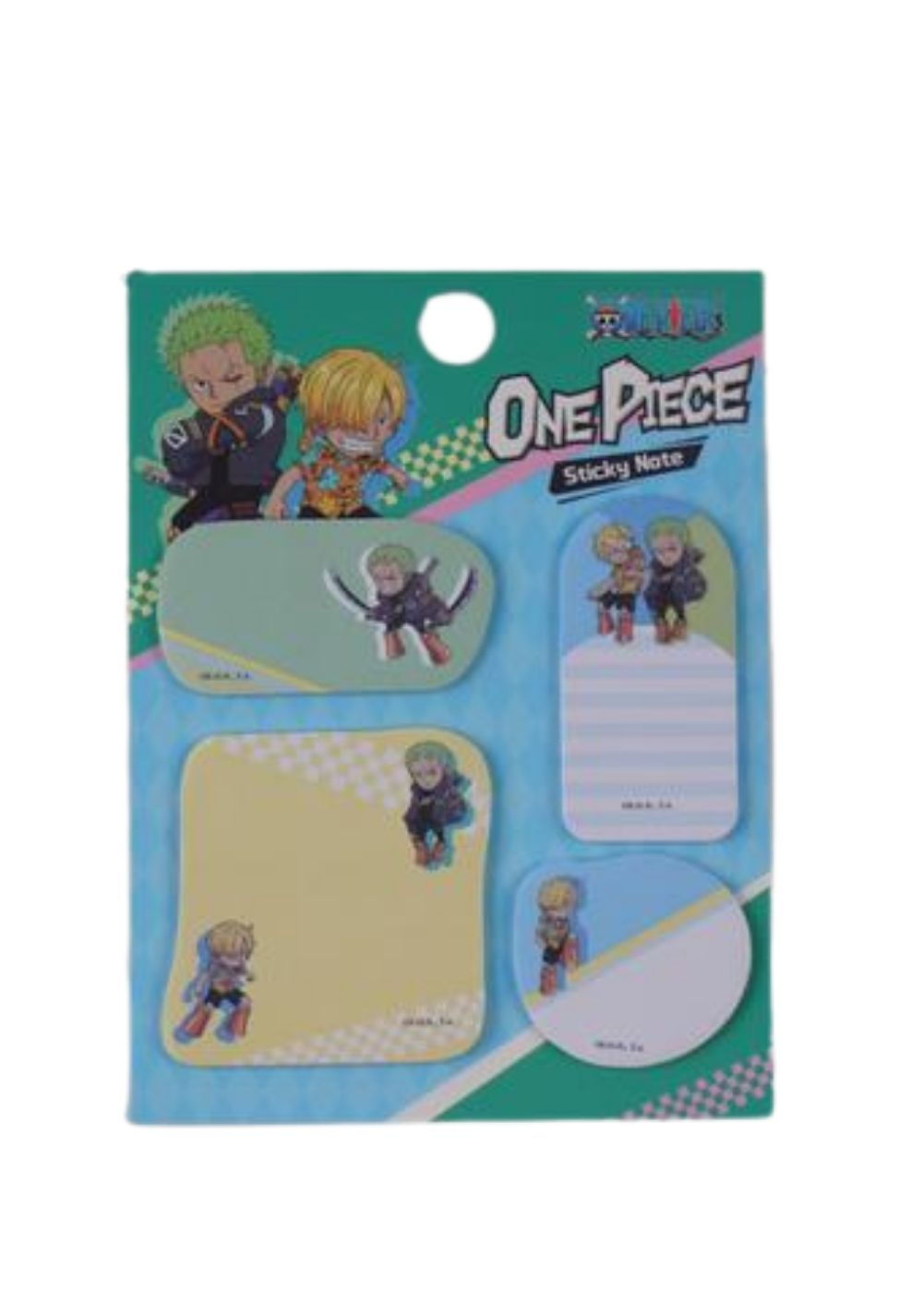 Set de Notas Adhesivas Sanji y Zoro One Piece Miniso