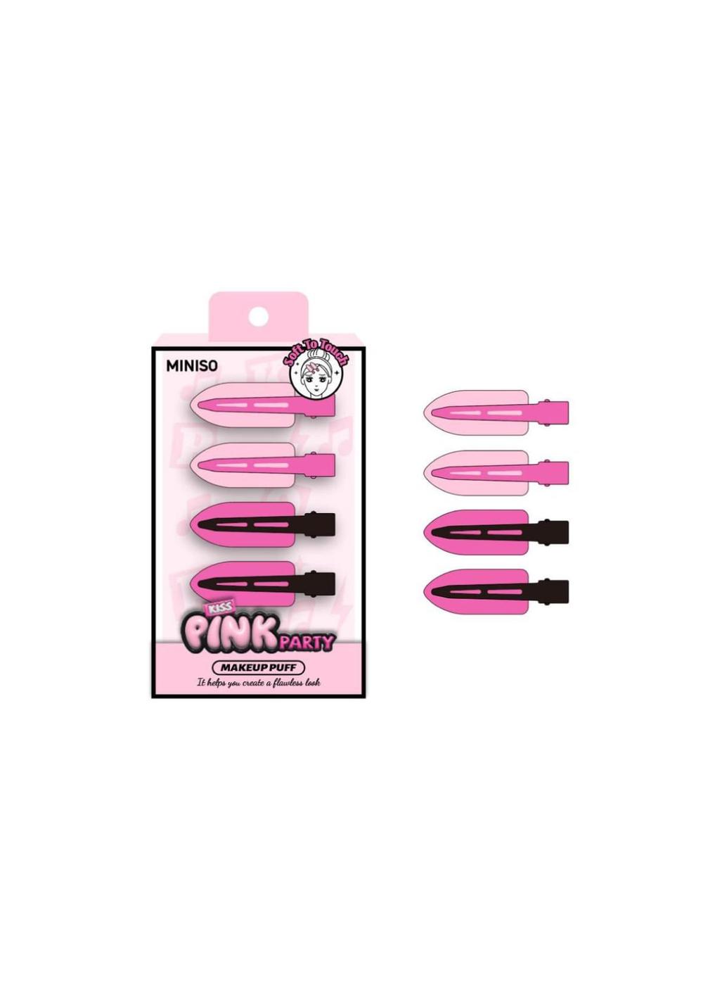 Set de Pinzas para el Cabello Serie Pink Party Miniso