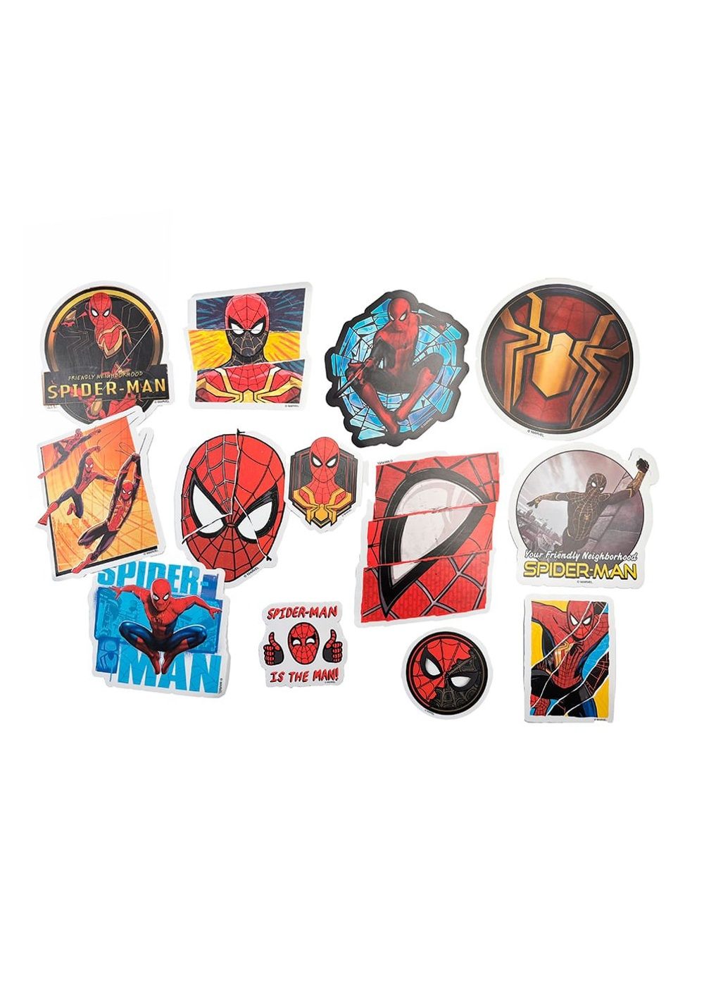 Set de Stickers 13 Piezas Spiderman Marvel Miniso