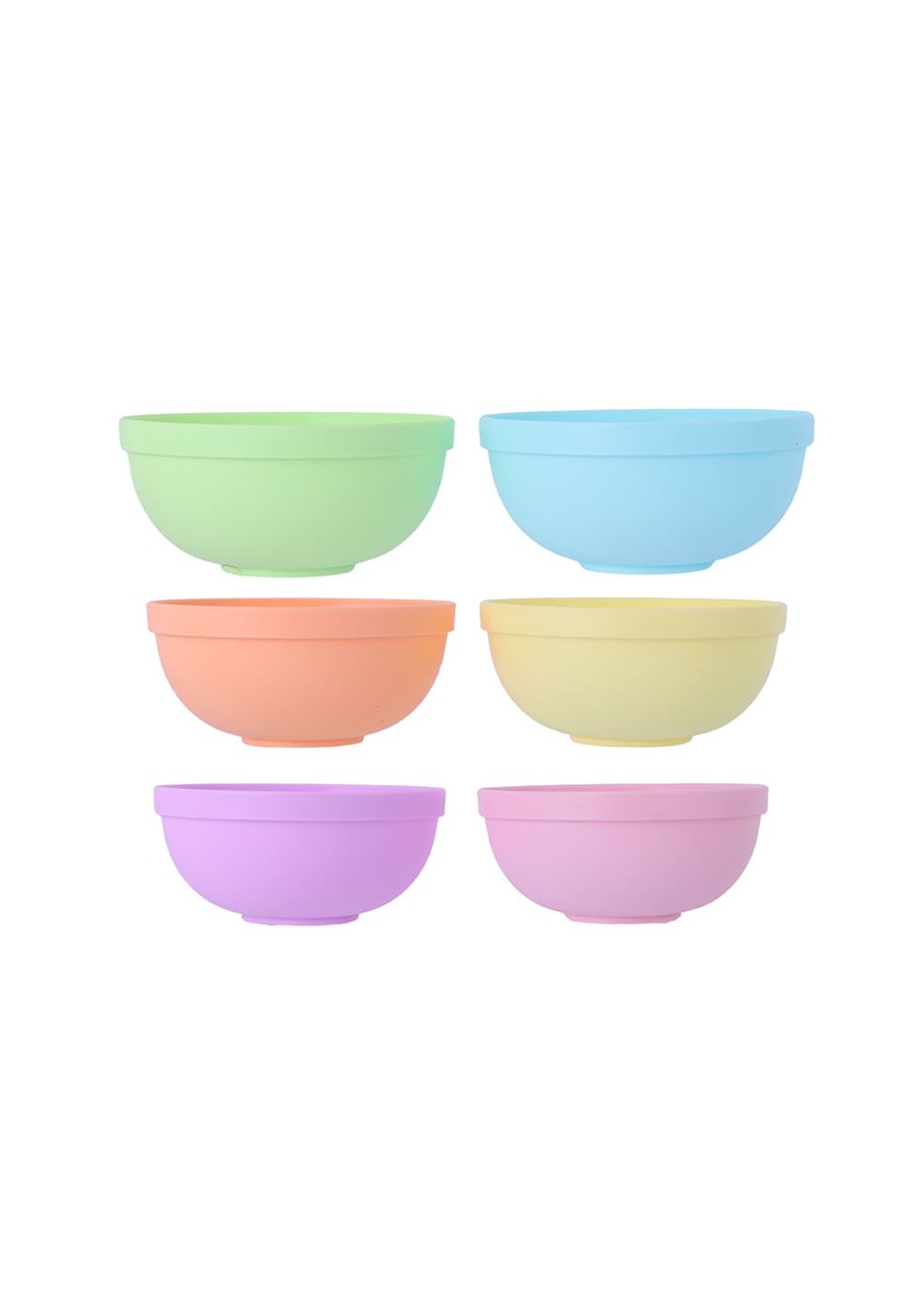 Set de Tazones 6 Unidades Colección Colorful Miniso