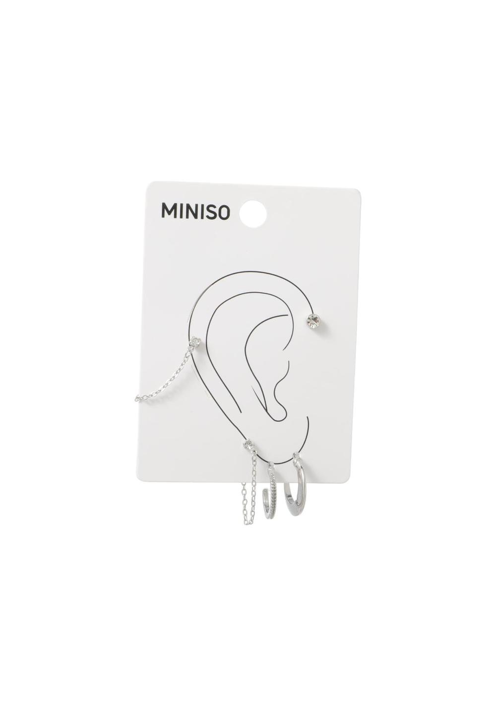 Set de Zarcillos y Earcutf (5 Piezas) Miniso