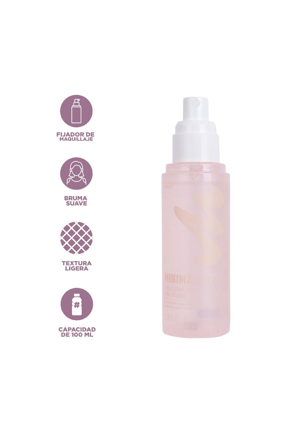 Spray Fijador Facial Minimalist 100 Ml Miniso para Mujer - Vista 4