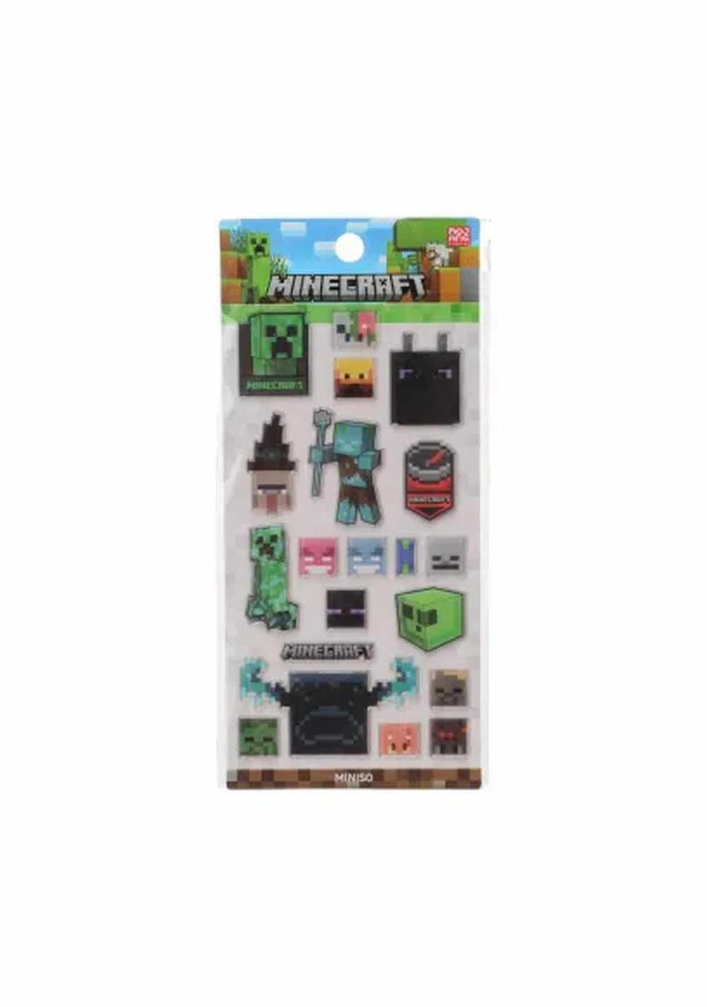 Stickers Colección Minecraft (2 Modelos) Miniso Unisex - Vista 3