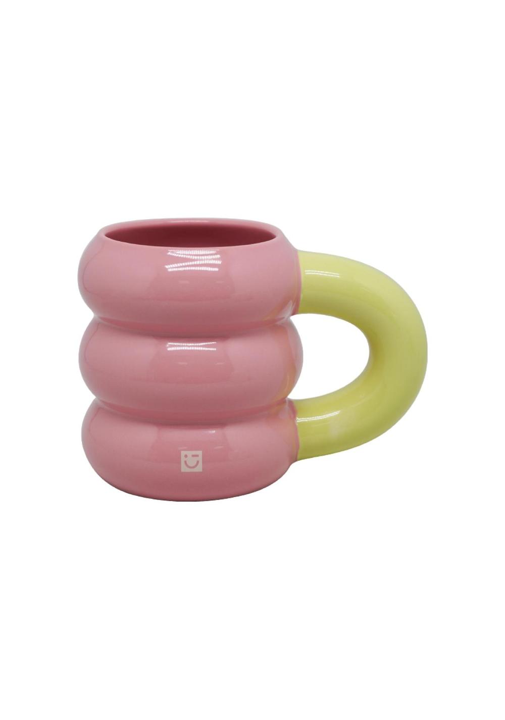 Taza de Cerámica con Asa Vibración de Colores 380 Ml Miniso