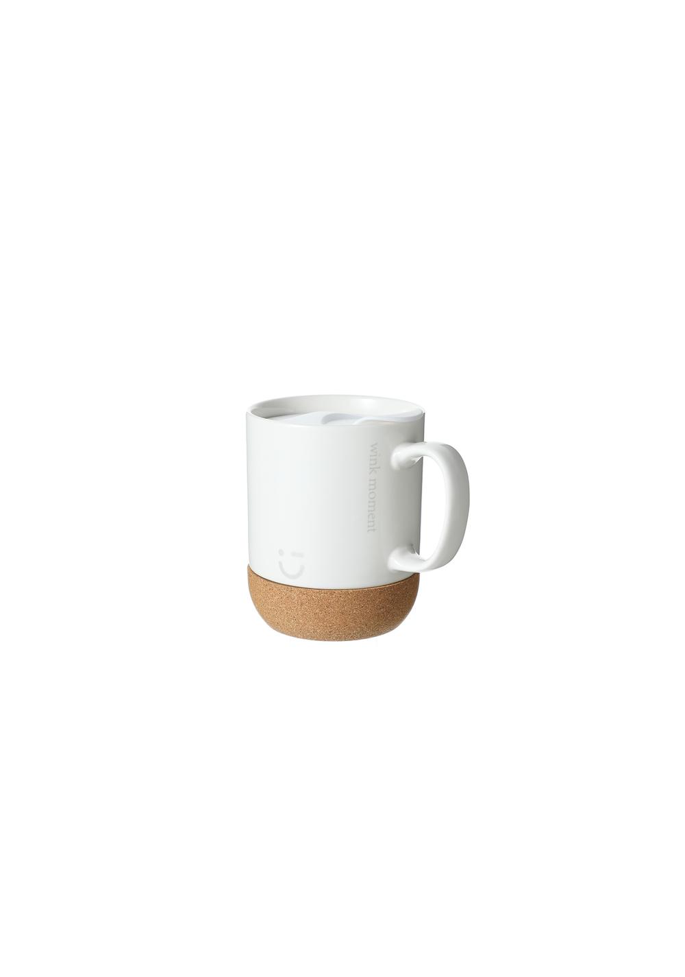 Taza de Cerámica con Tapa y Base de Corcho 300ml Miniso Unisex - Vista 3