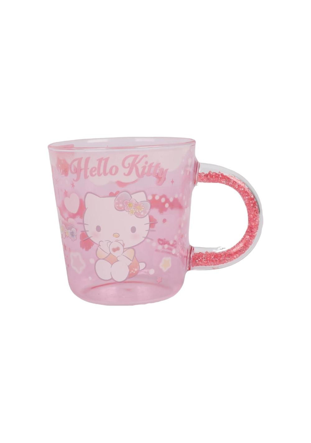 Taza de Cristal Hello Kitty 450 Ml Miniso