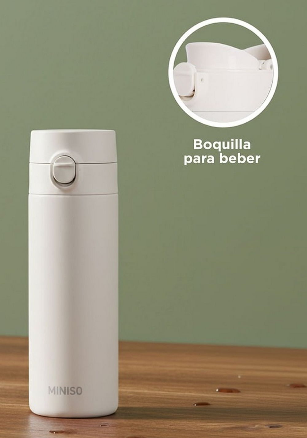 Termo Acero Inoxidable 200 Ml Miniso Unisex - Vista 6