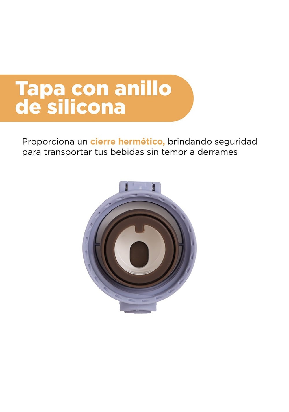 Termo Acero Inoxidable 200 Ml Miniso Unisex - Vista 5