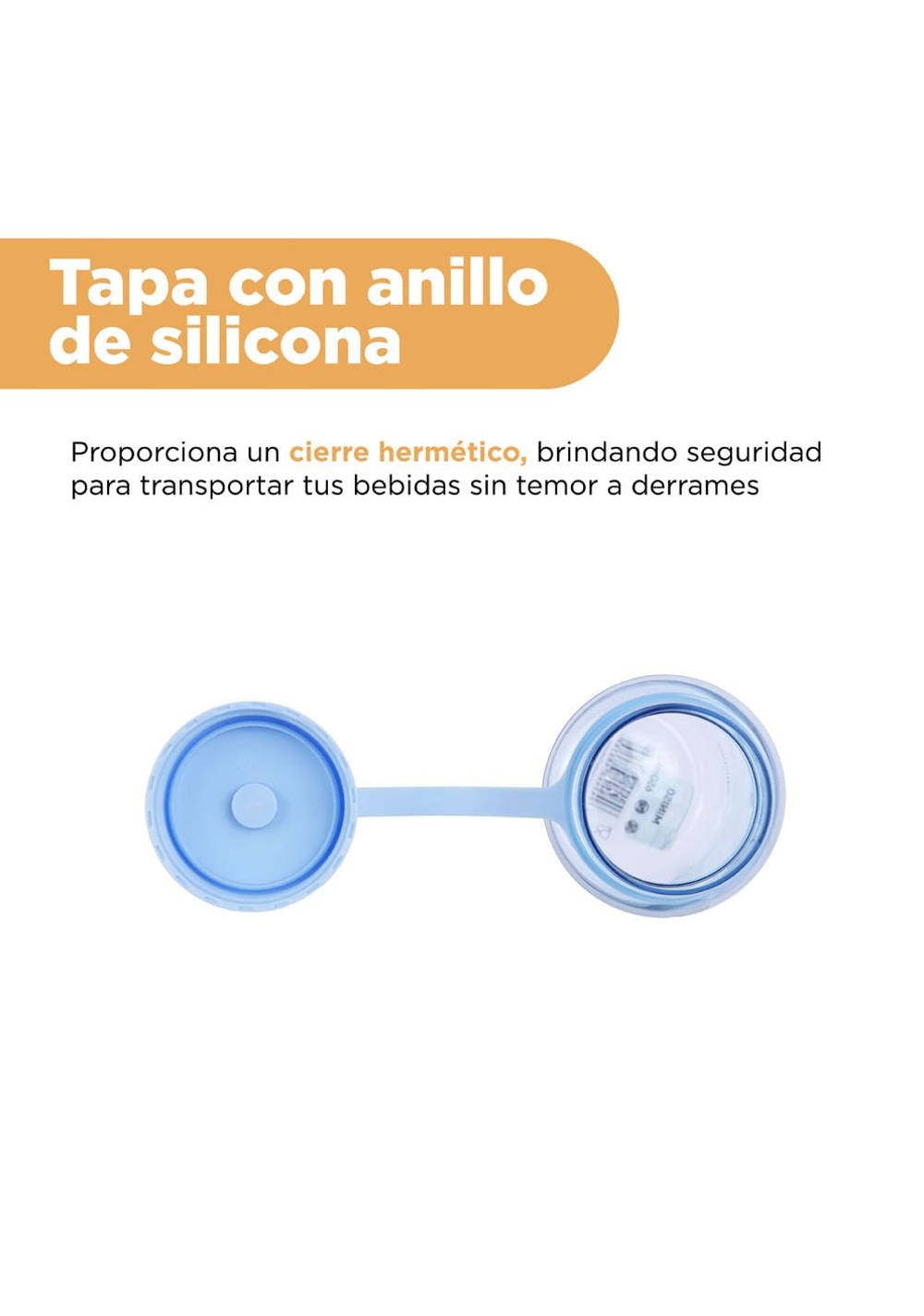Termo con Tapa Plástico 650 Ml Miniso Unisex - Vista 5