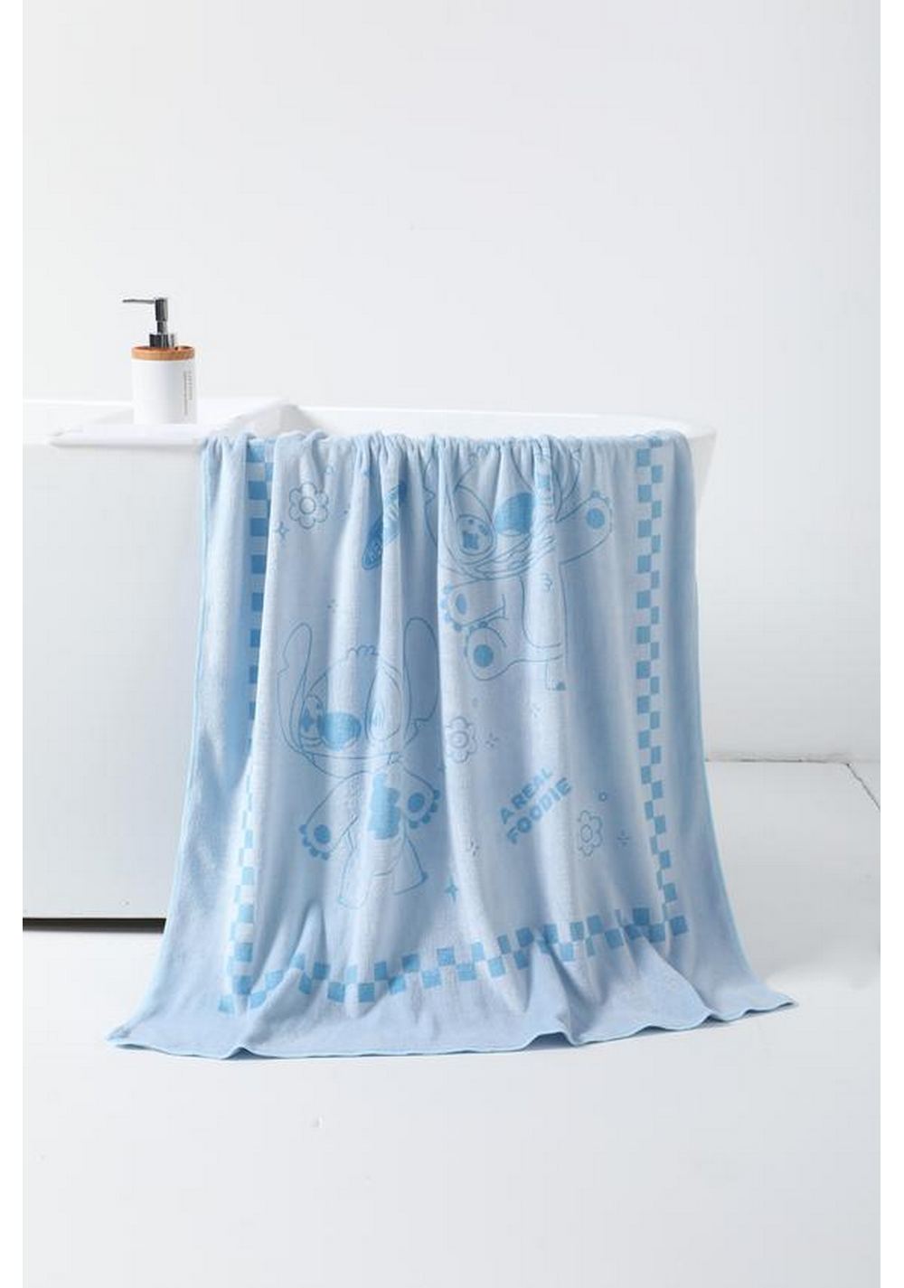 Toalla de Baño de Microfibra Dinner Party Stitch Disney Miniso