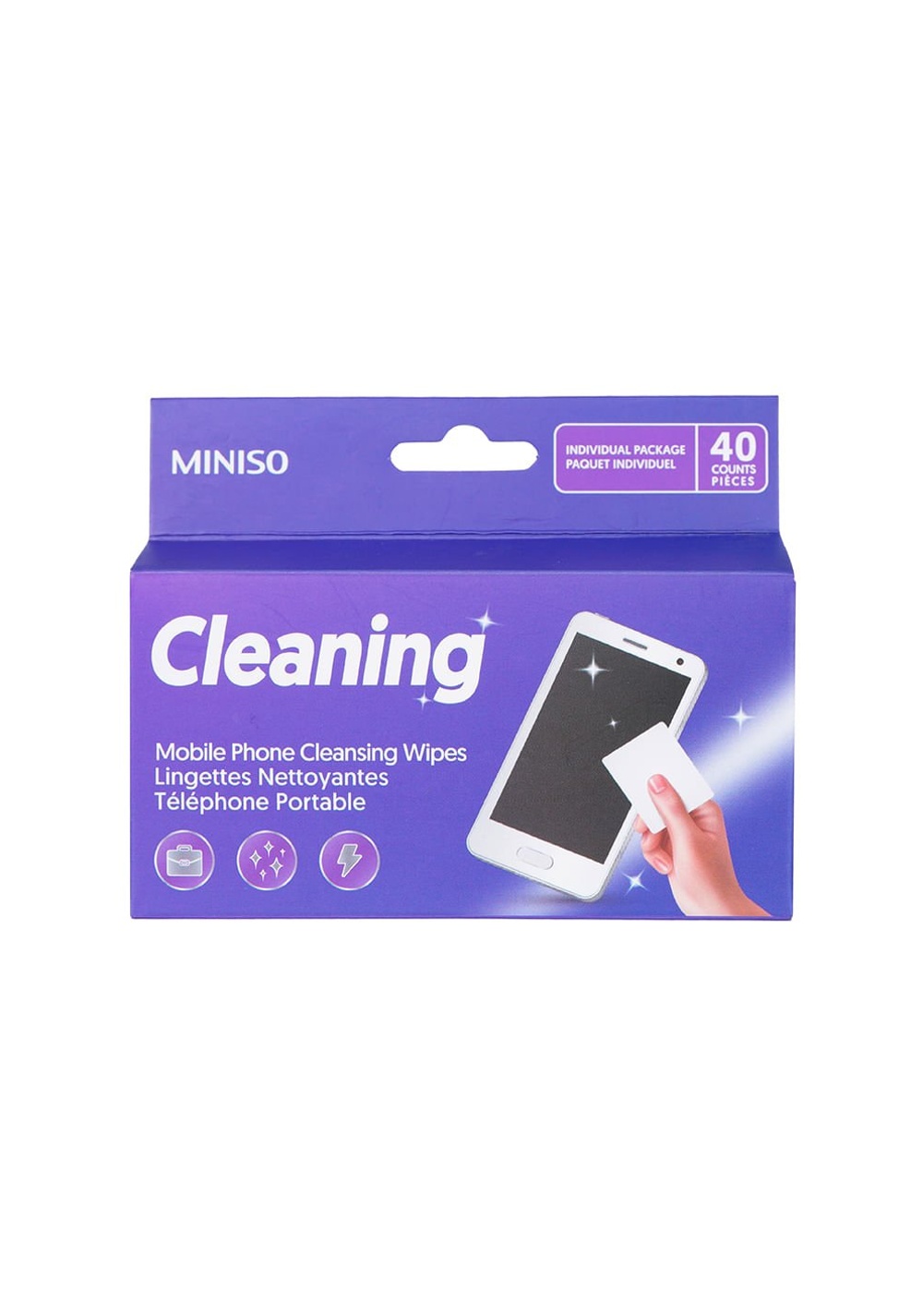 Toallas Húmedas para Celular 40 Hojas Miniso