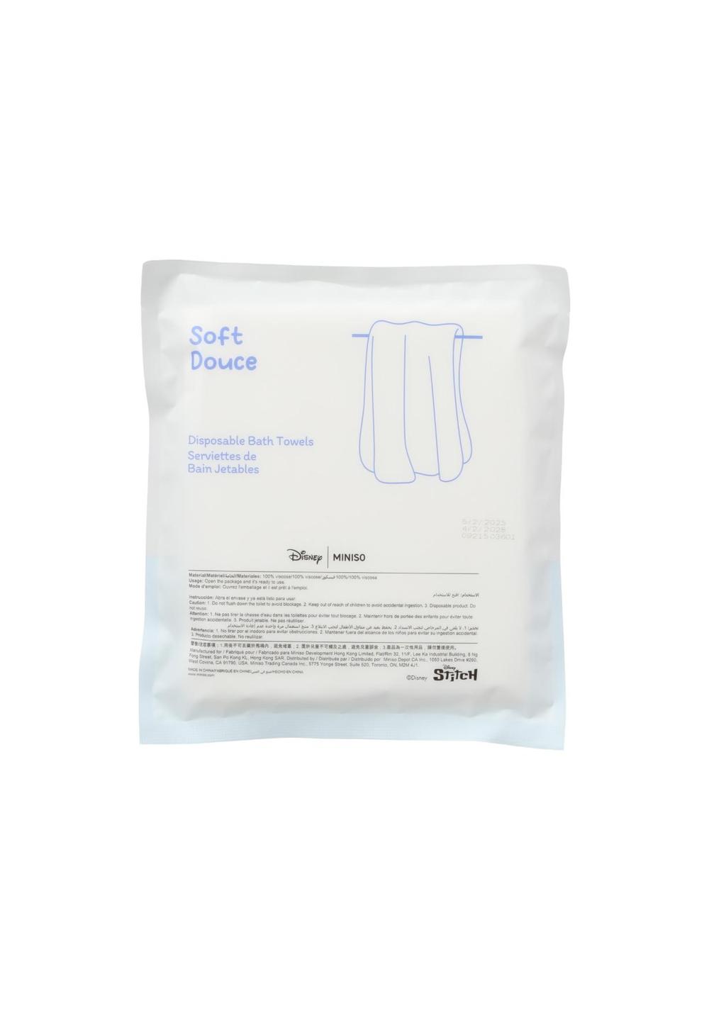 Toallitas de Baño Desechables Stitch Disney Miniso Unisex - Vista 3