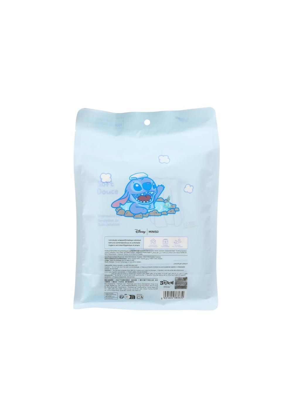 Toallitas de Baño Desechables Stitch Disney Miniso Unisex - Vista 5