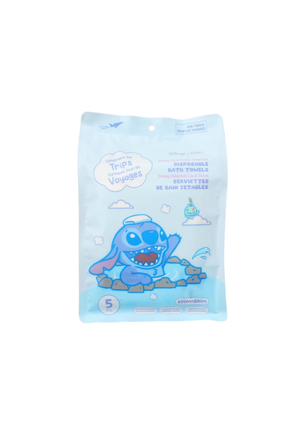 Toallitas de Baño Desechables Stitch Disney Miniso