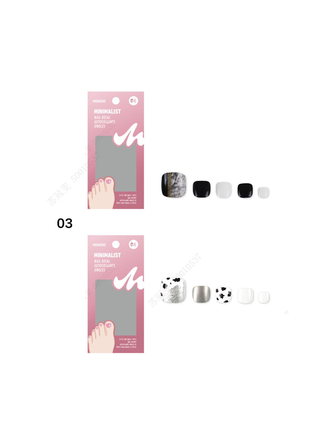 Uñas Postizas Minimalistas(03) Miniso