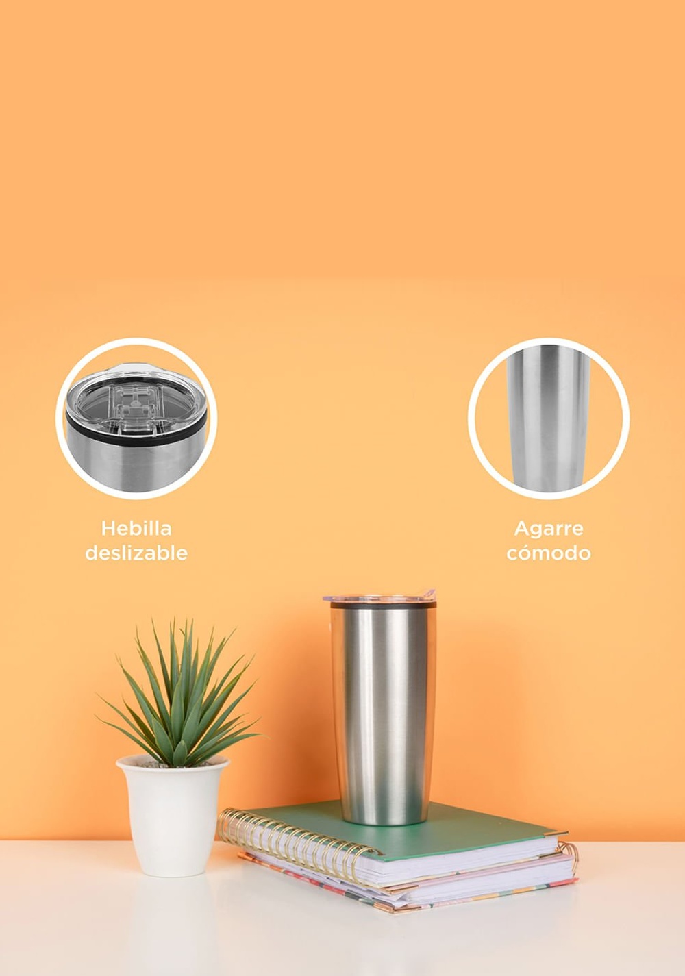 Vaso de Acero Inoxidable para Automóvil de 500 Ml Miniso Unisex - Vista 5