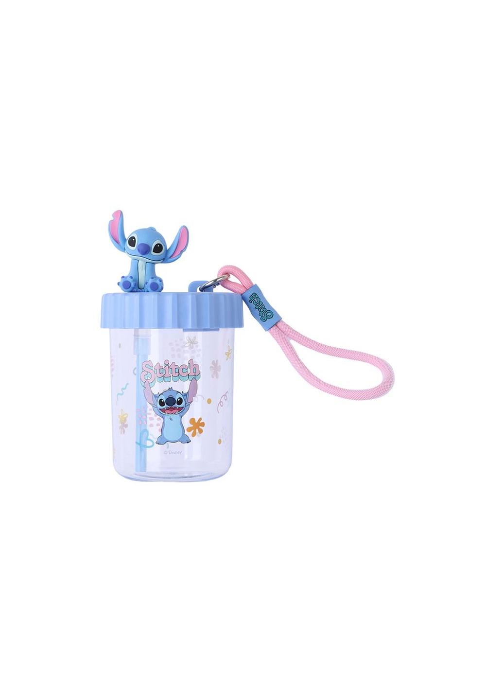 Vaso y Correa Plástico Stitch Disney 520 Ml Miniso