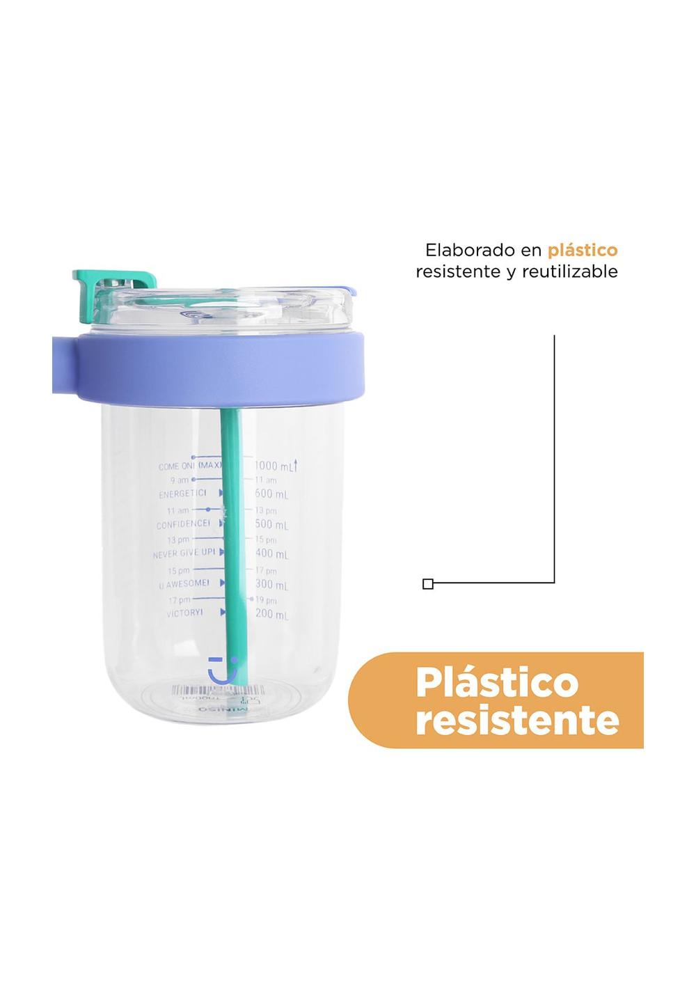Vaso con Pitillo y Asa 1000 Ml Miniso Unisex - Vista 6