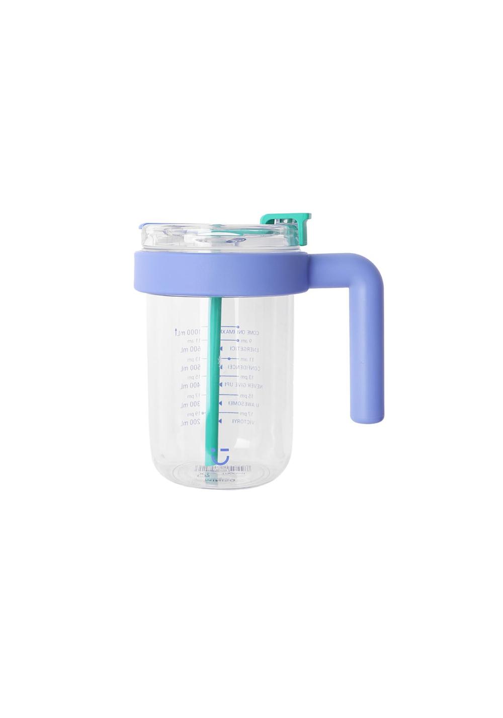 Vaso con Pitillo y Asa 1000 Ml Miniso