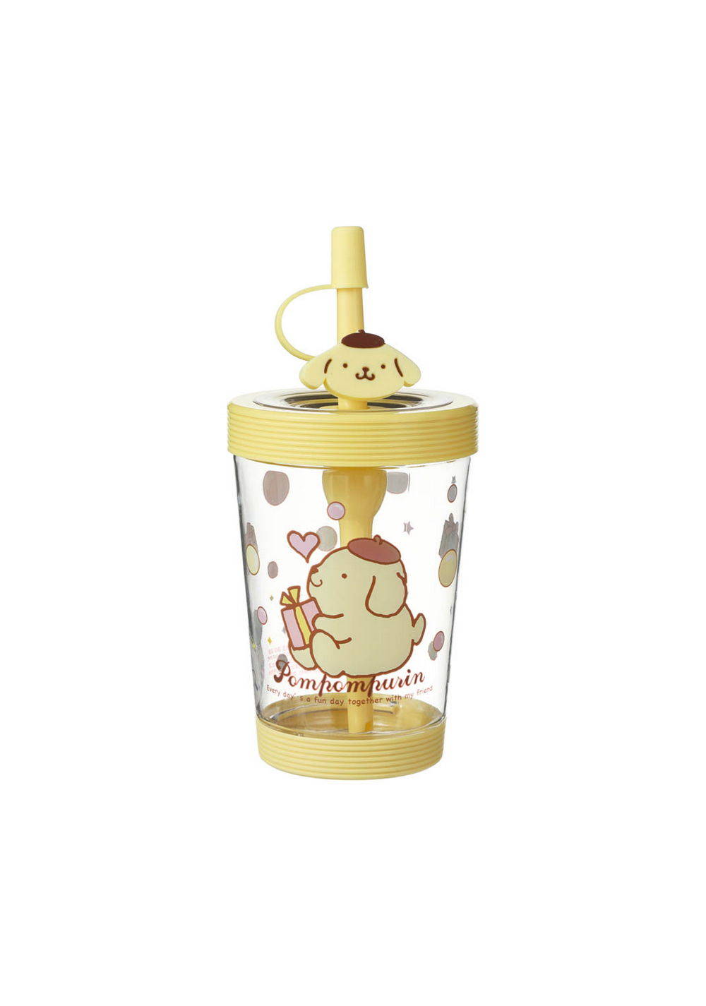 Vaso con Pitillo Pompompurin 535 Ml Miniso
