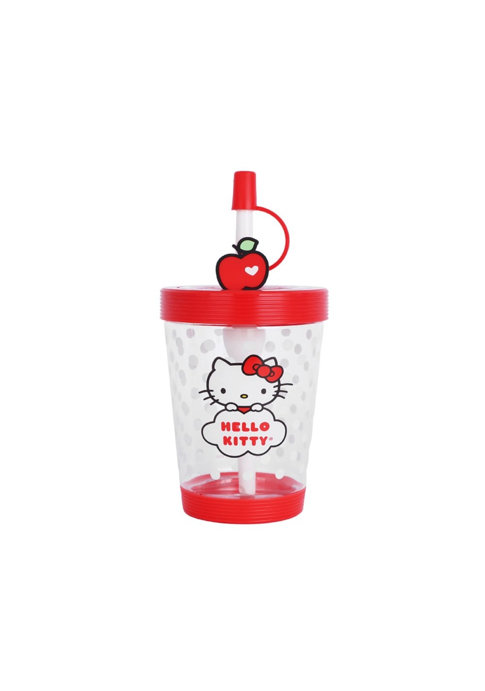 Vaso de Plástico de Viaje Apple 535 Ml Hello Kitty Miniso