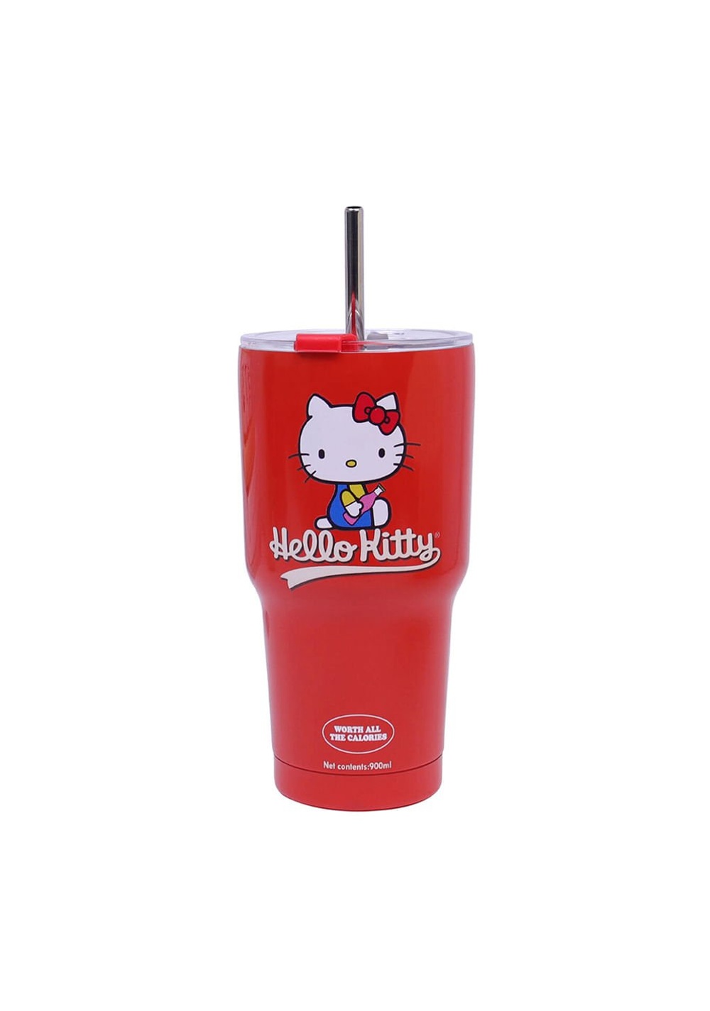 Vaso con Tapa Acero Inoxidable 900 Ml Hello Kitty Miniso