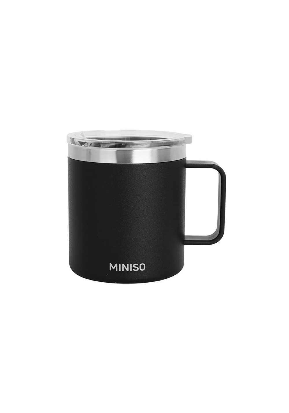 Vaso con Tapa y Asa Coffee Acero Inoxidable 450 Ml Miniso