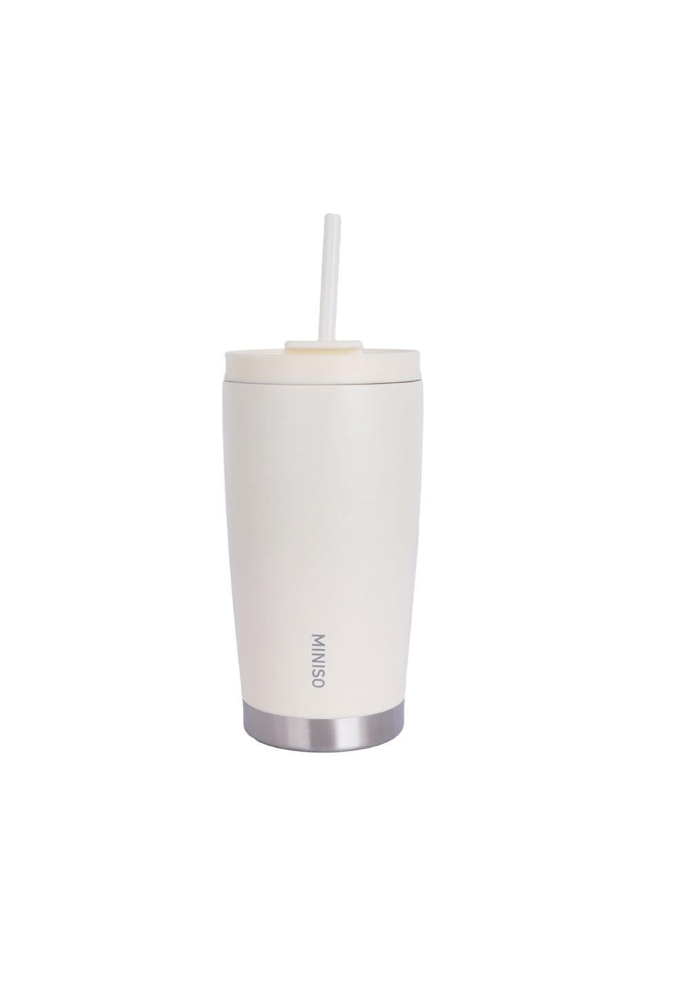 Vaso con Tapa y Pitillo Coffee Acero Inoxidable 560 Ml Miniso