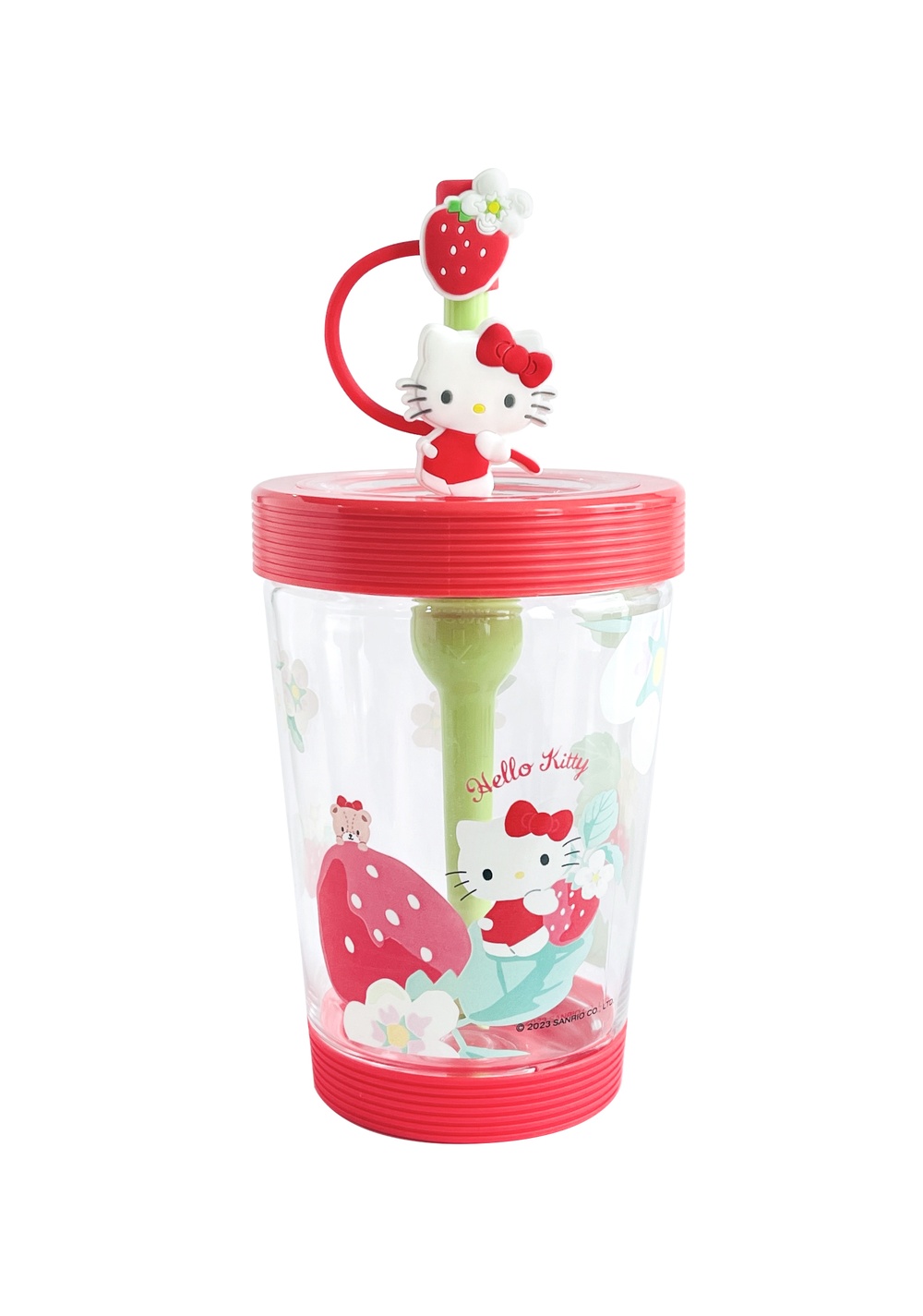 Vaso con Tapa y Pitillo Sanrio Hello Kitty 535 Ml Miniso