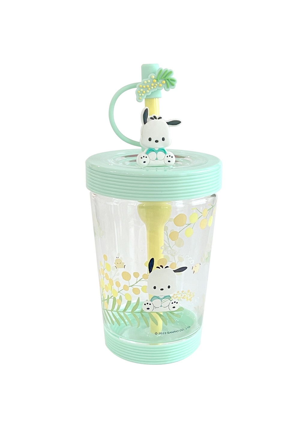 Vaso con Tapa y Pitillo Sanrio Pochacco 535 Ml Miniso