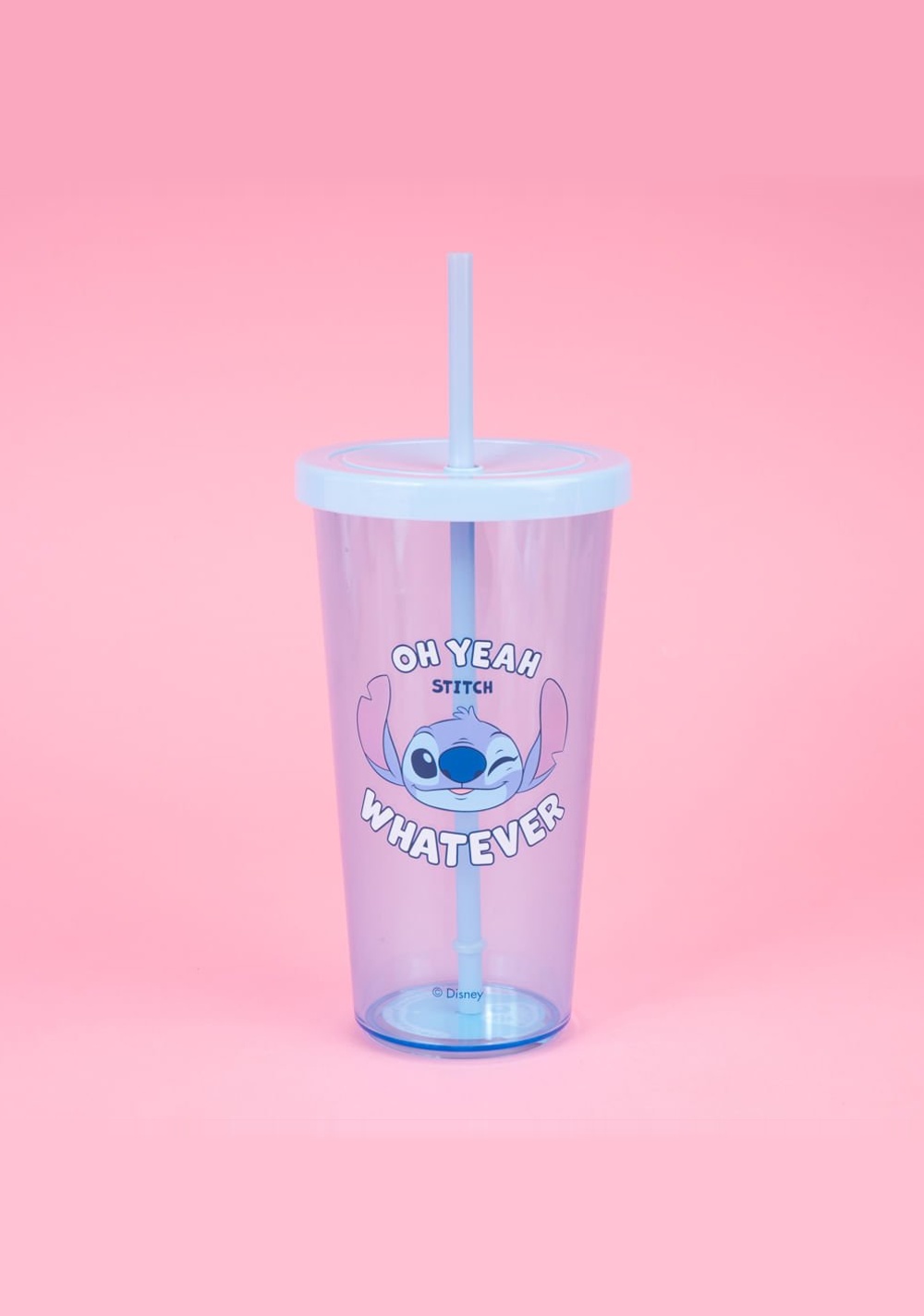 Vaso con Tapa y Popote Plástico 600 Ml Stitch Disney Miniso Unisex - Vista 3