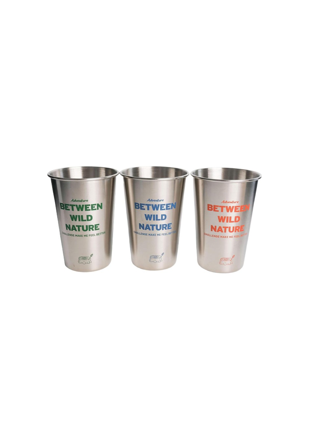 Vasos de Acero Inoxidable Paquete de 3 Miniso