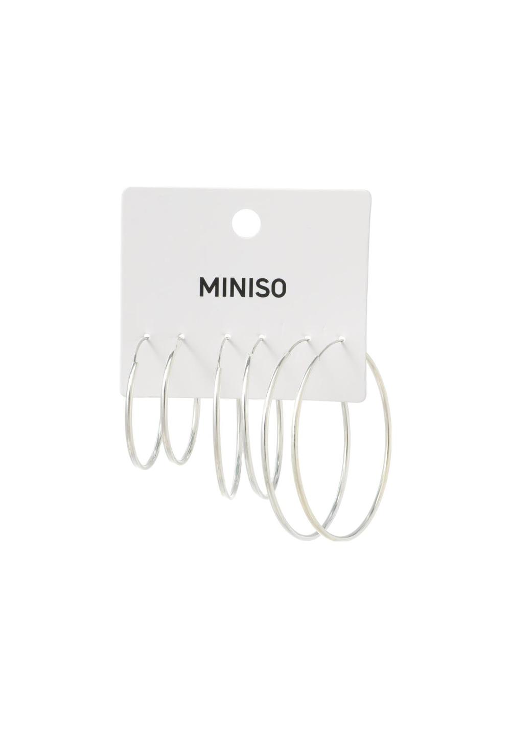 Zarcillos Set de Aros (6 Piezas) Miniso