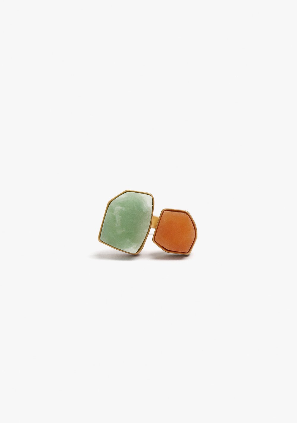 Anillo Abierto Piedras Irregulares Parfois