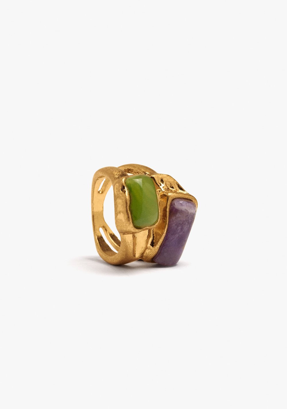 Anillo Ancho con Piedras Parfois 3
