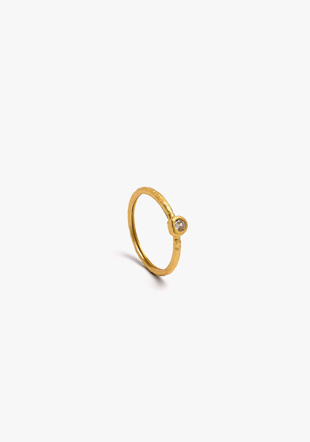 Anillo con Circonia Baño de Oro 18k Parfois 2