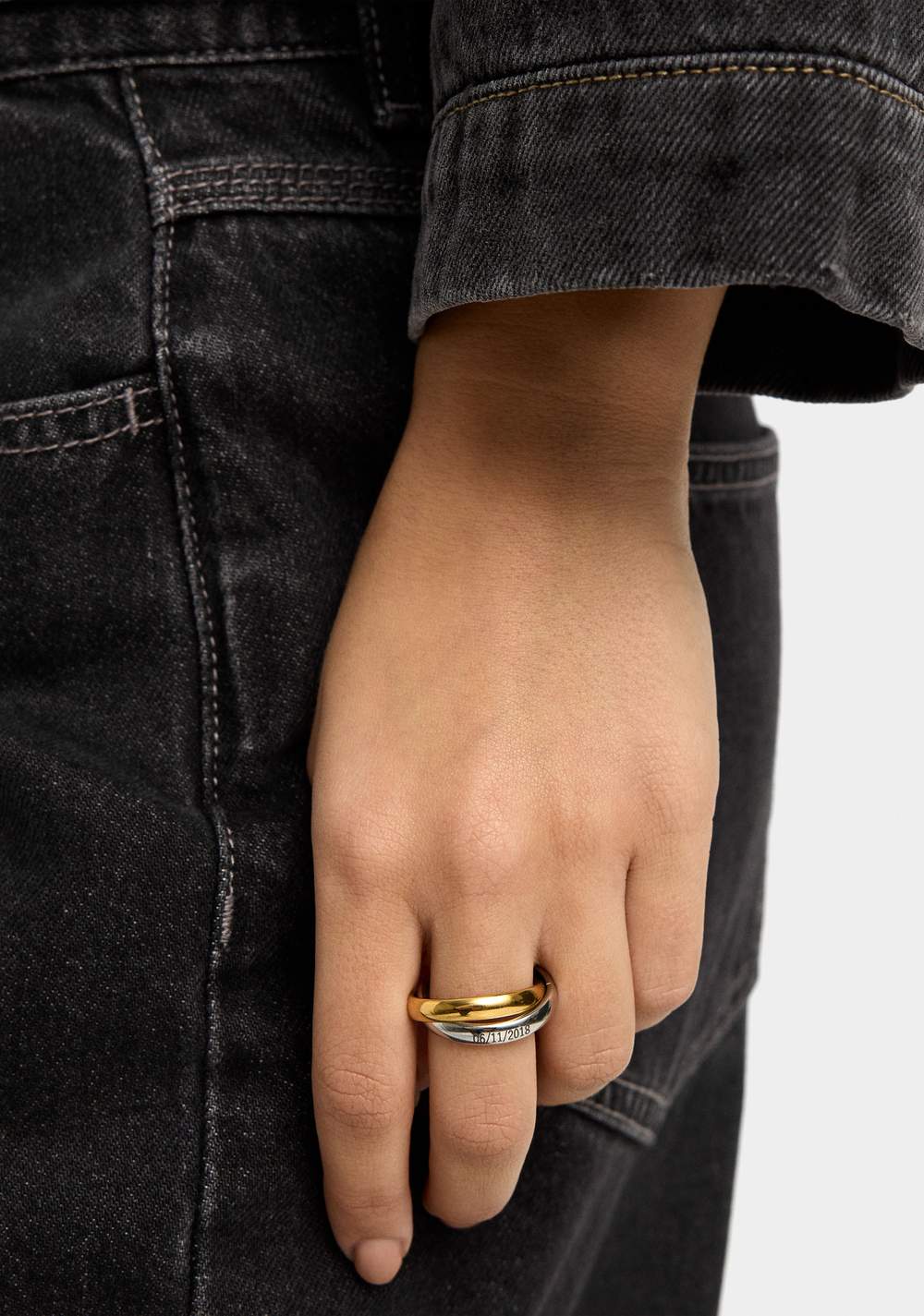 Anillo Cruzado Bicolor Parfois 2